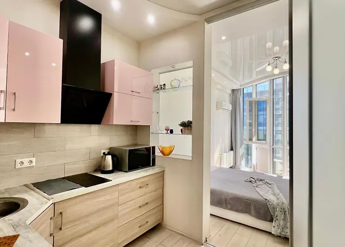 студия-спальня с видом на море и аркадию